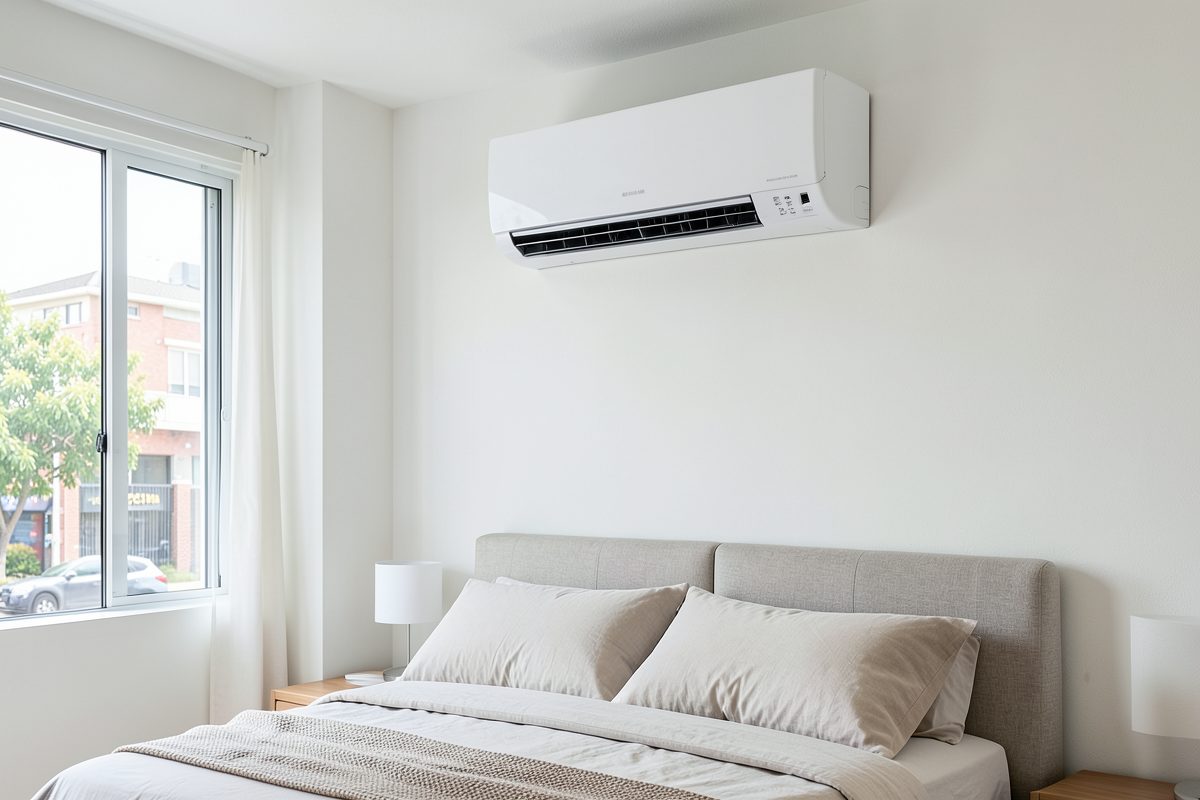 Braemar multi split wall-mounted indoor head in a quiet Melbourne bedroom