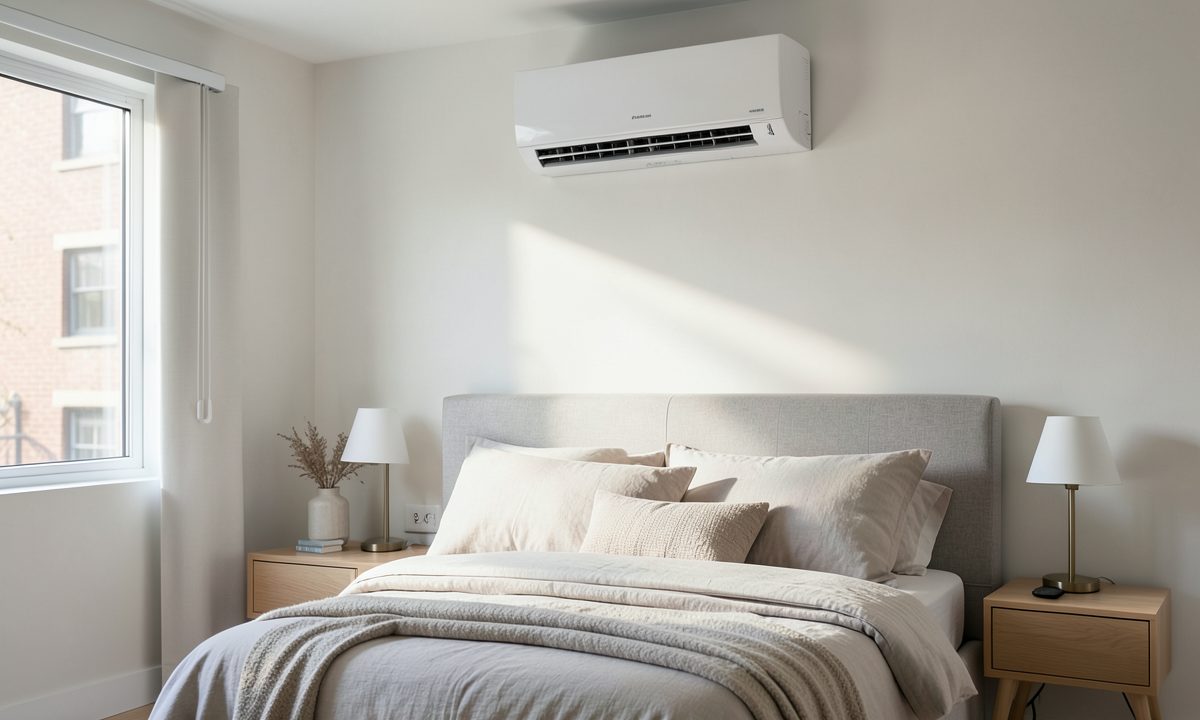 Quiet Braemar split system installed in a Melbourne bedroom