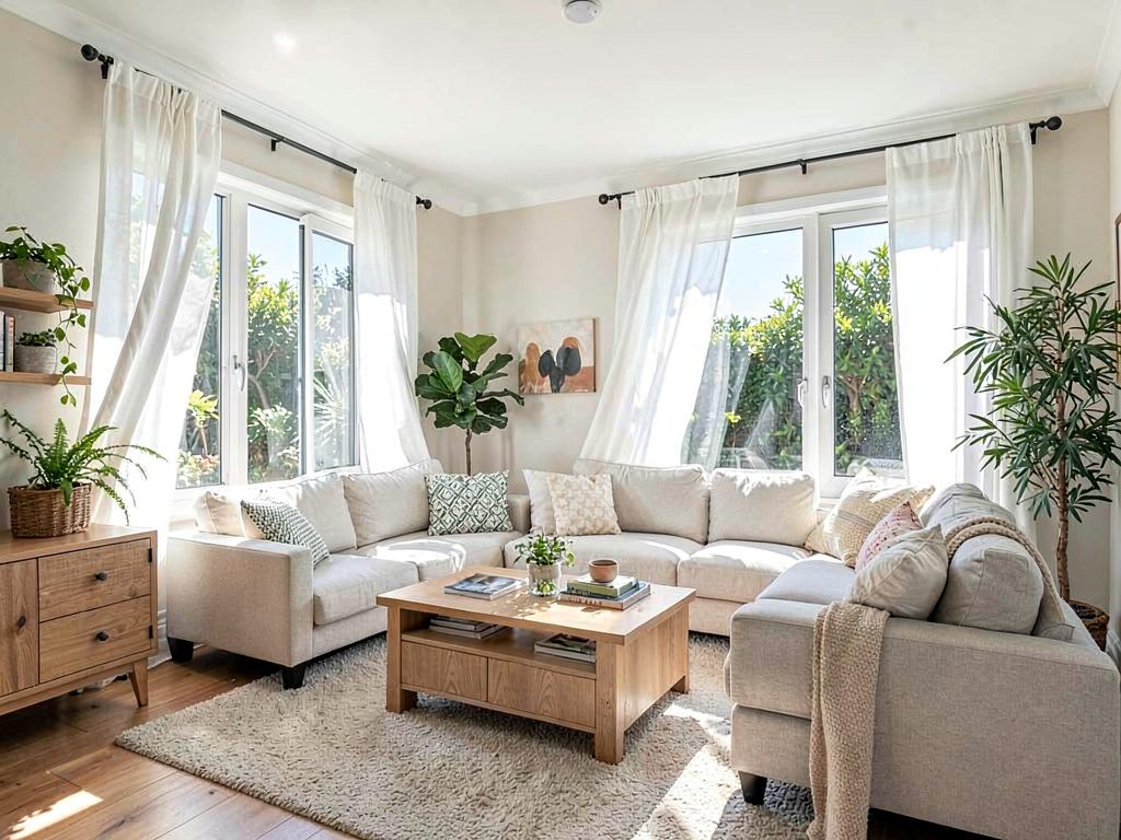 Fresh, cool Melbourne home with open windows on a summer day