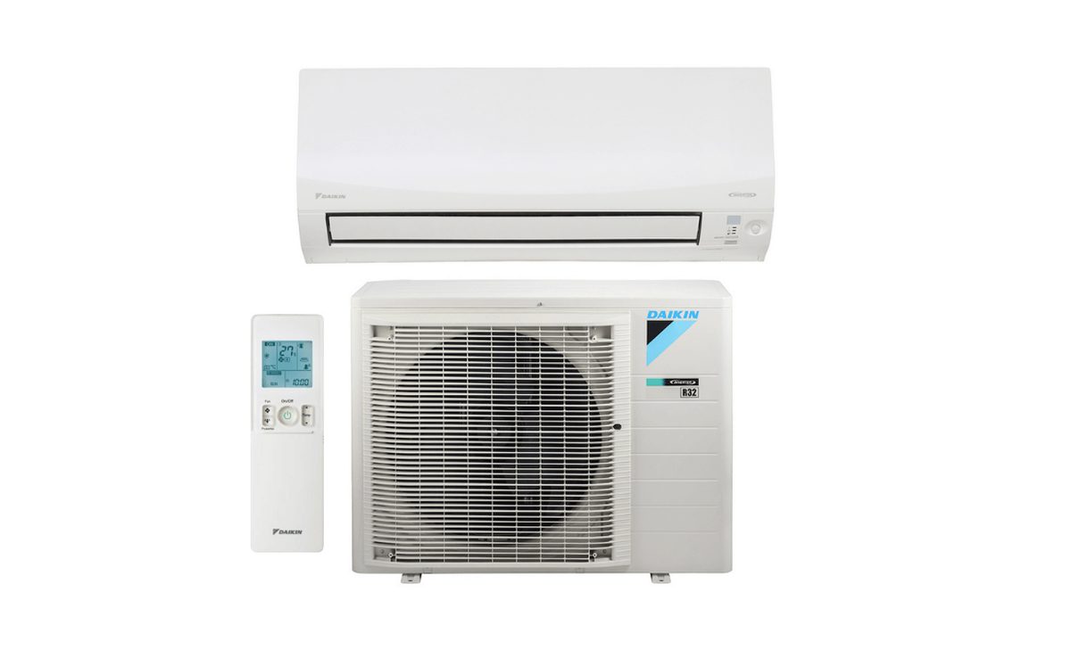 Daikin Cora reverse cycle wall-mounted split system indoor and outdoor unit