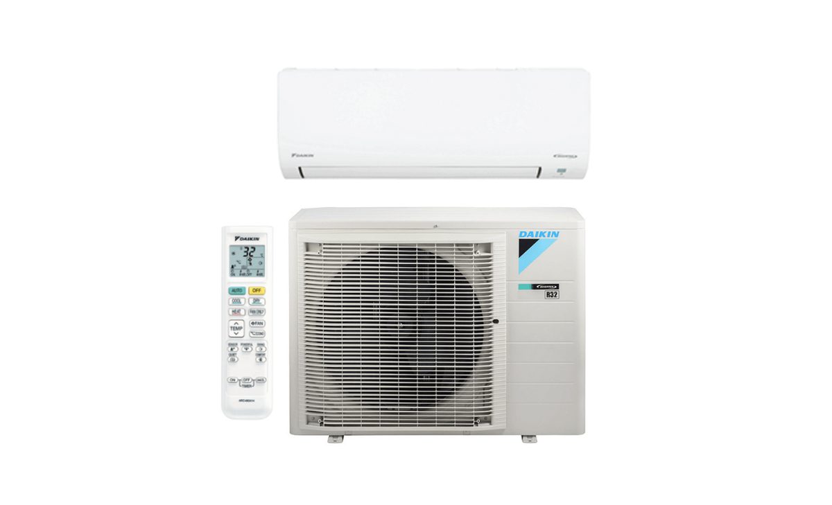 Daikin Lite reverse cycle wall-mounted split system indoor and outdoor unit