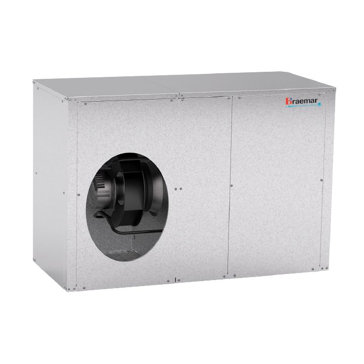 Braemar Dominator all-electric reverse cycle indoor unit that replaces a ducted gas heater