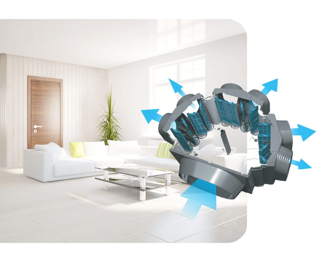 Advantage Air Exact Air Regulator damper controlling airflow into a room